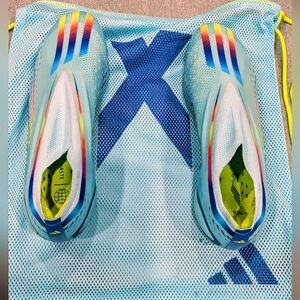 Adidas X Speedportal.1 FG football cleats  Clear Aqua/Solar Red/Power Blue